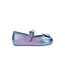 Metallic Blue Mini Melissa Soft Ballerina Princess Baby Flat