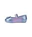 Metallic Blue Mini Melissa Soft Ballerina Princess Baby Flat