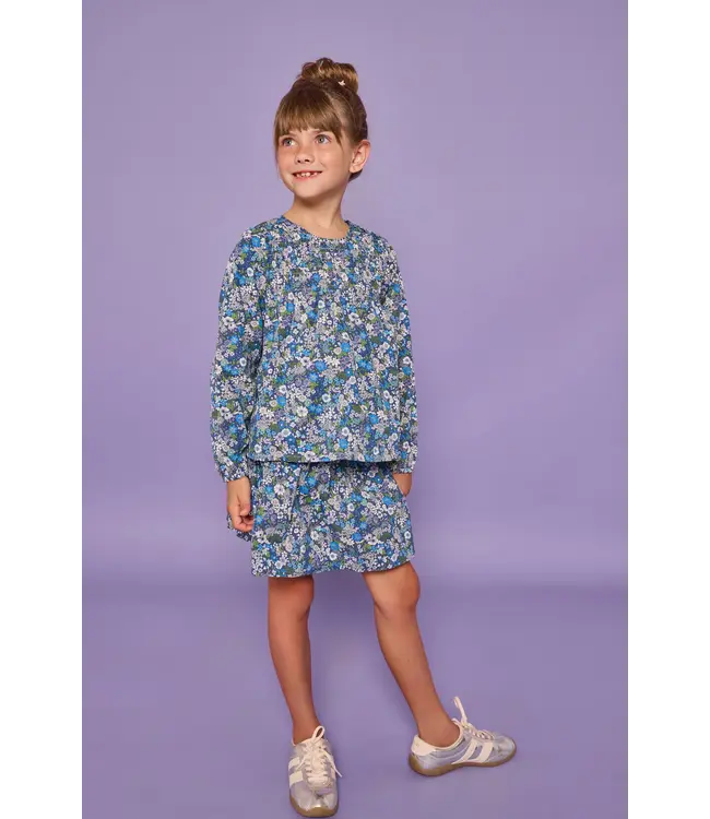 Blue Brookline Blossoms Anita Top