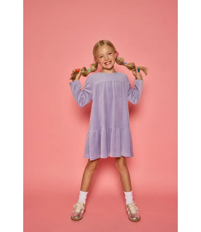 Lavender Velour Lisle Dress
