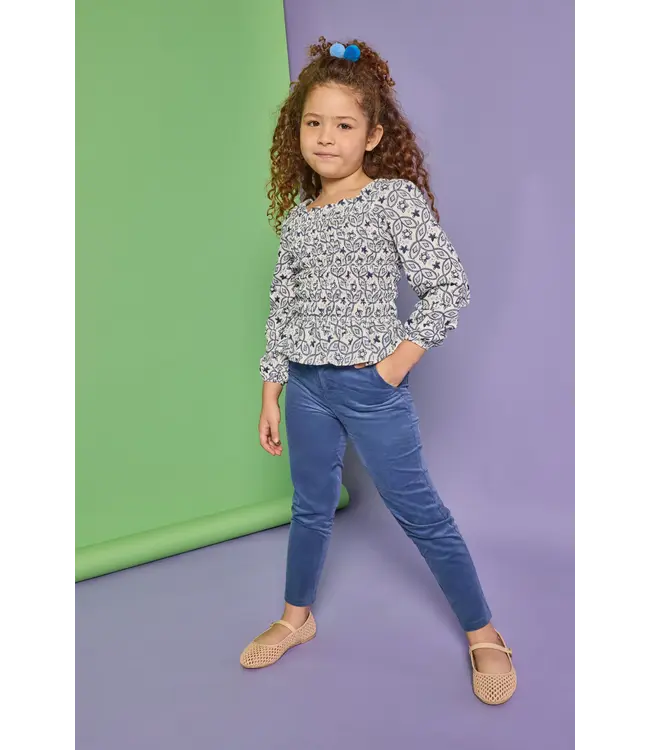 Islington Indigo Long Sleeve India Top