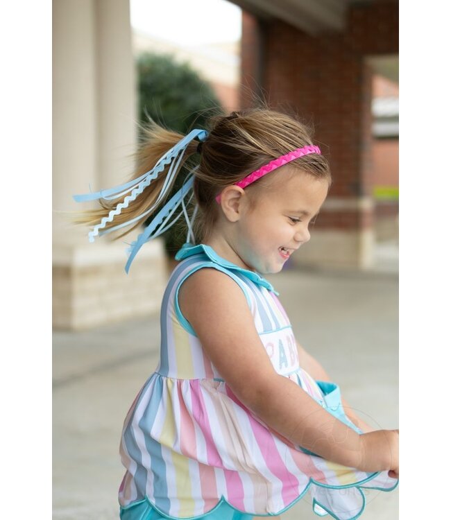 Wee Ones Grosgrain and Ric-Rac Streamer Hair Clip