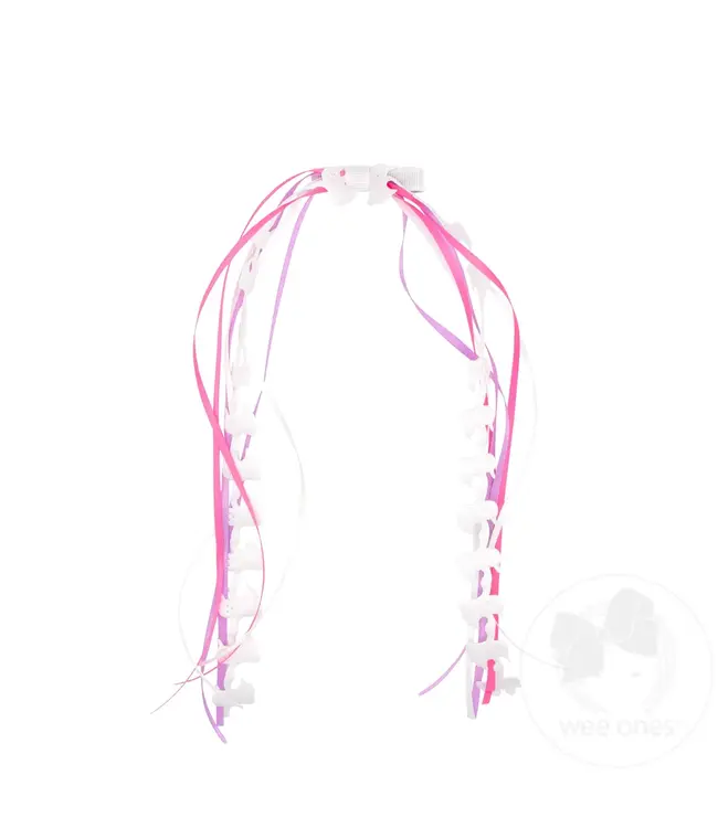 Wee Ones Grosgrain and Ric-Rac Streamer Hair Clip