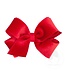 Wee Ones Medium Sparkle Velvet and Grosgrain Underlay Overlay Hair Bow
