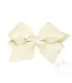 Wee Ones Small King Scallop Edge Faux Velvet Overlay Hair Bow