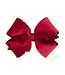 Wee Ones Small King Scallop Edge Faux Velvet Overlay Hair Bow