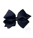 Wee Ones Small King Scallop Edge Faux Velvet Overlay Hair Bow