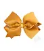 Wee Ones Small King Scallop Edge Faux Velvet Overlay Hair Bow
