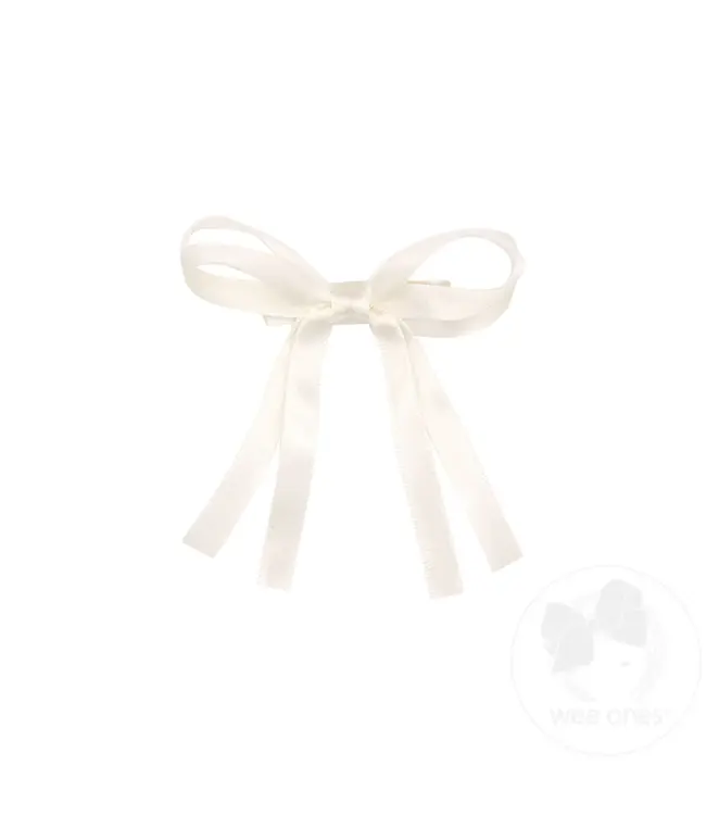 Wee Ones Tiny Satin Double Loop Streamer Bow