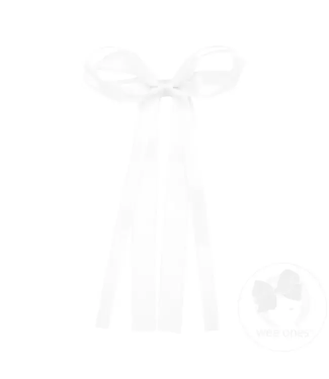 Wee Ones Mini Satin Double Loop Streamer Bow