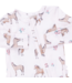 I Love Horses - 2 Way Ruffle Back Zipper Footie