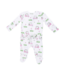 Golf Carts Pink - 2 Way Ruffle Back Zipper Footie