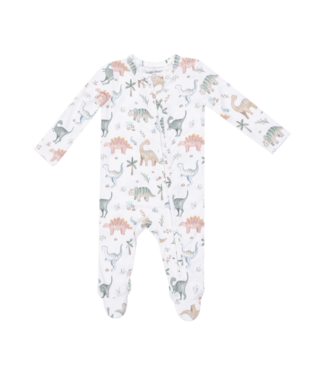 Angel Dear Sweet Baby Dinos - 2 Way Zipper Footie