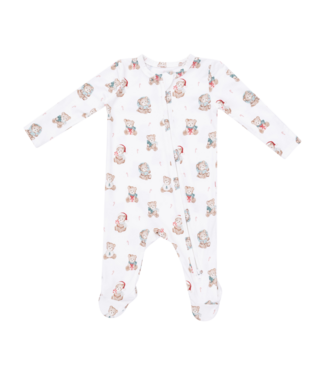 Angel Dear Christmas Teddy Bears Uni - 2 Way Zipper Footie