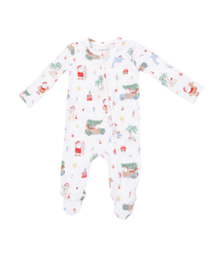 Angel Dear Beach Christmas - 2 Way Zipper Footie