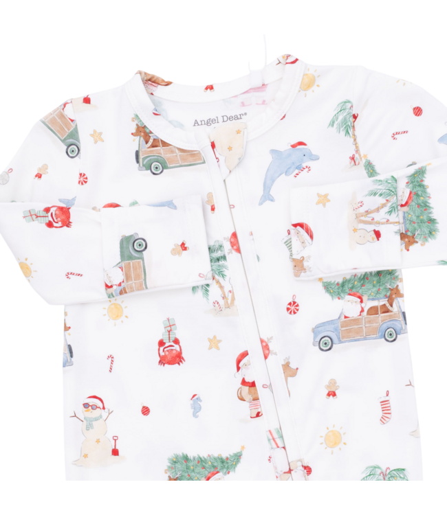 Beach Christmas - 2 Way Zipper Footie