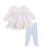 Catarina Floral - Puffed Long Sleeve Tiered Dress and Leggings