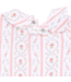 Marnie Rosebud Stripe - Smocked Peter Pan Snap Footie