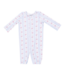 Angel Dear Anna Floral Stripe - Convertible Gown and Knot Headband Set