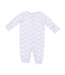 Angel Dear Anna Floral Stripe - Convertible Gown and Knot Headband Set