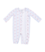 Angel Dear Anna Floral Stripe - Convertible Gown and Knot Headband Set