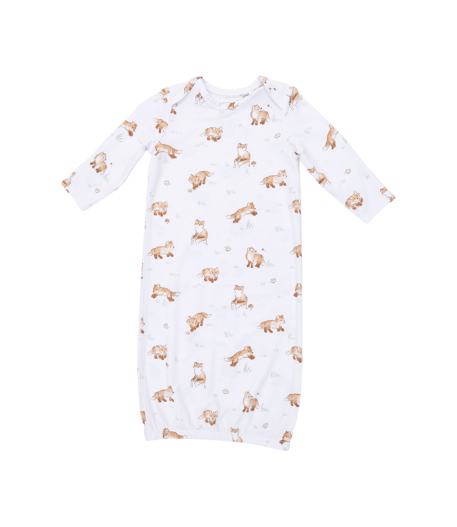 Angel Dear Little Explorer Fox - Lap Shoulder Gown and Knotted Hat Set