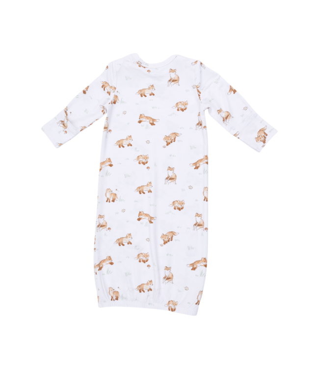 Angel Dear Little Explorer Fox - Lap Shoulder Gown and Knotted Hat Set