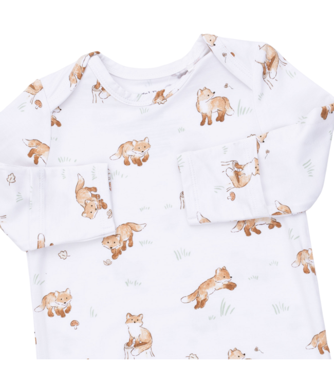 Angel Dear Little Explorer Fox - Lap Shoulder Gown and Knotted Hat Set
