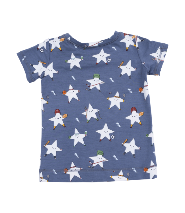 Angel Dear Sports All Stars Glow in the Dark - Short Sleeve Loungewear Set