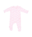 Ballet Shoes Ribbon Stripe - Kimono Ruffle Snap Footie