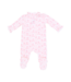 Ballet Shoes Ribbon Stripe - Kimono Ruffle Snap Footie
