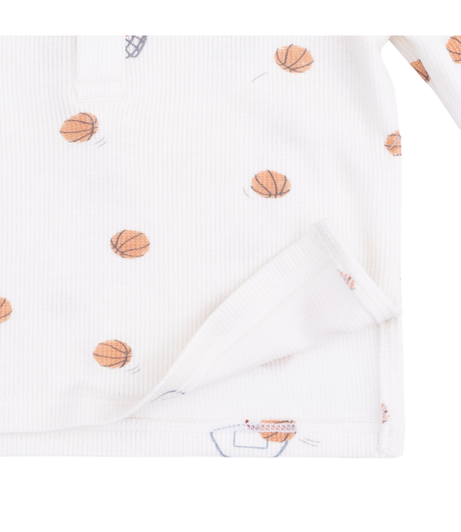 Mini Basketballs - Long Sleeve Henley Play Set