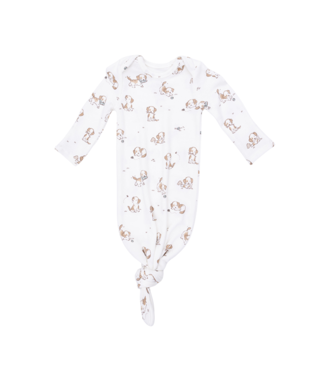 Angel Dear Explorer Puppy Blue - Knotted Gown and Beanie Hat Set