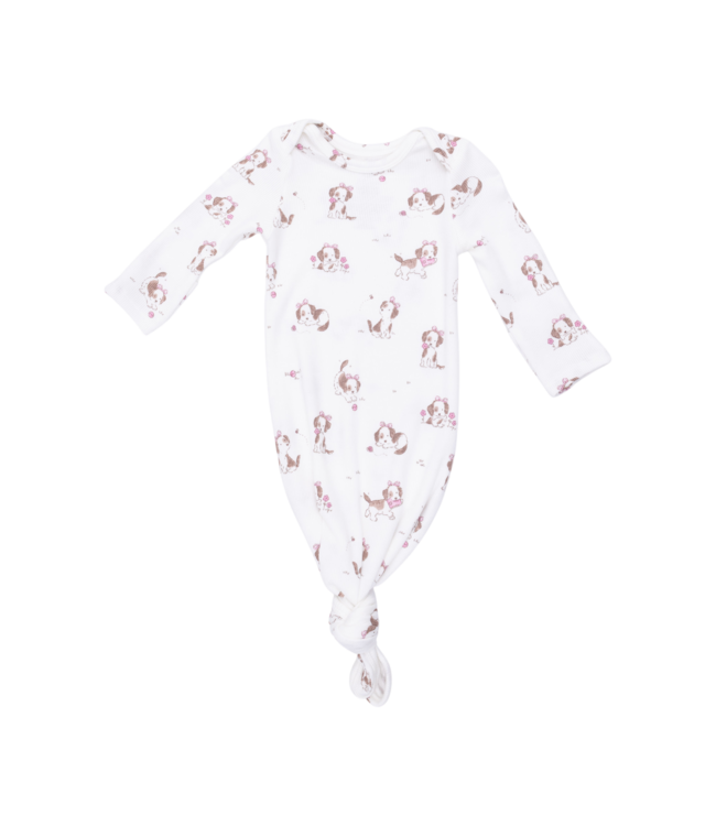 Angel Dear Explorer Puppy Pink - Knotted Gown and Knot Headband Set