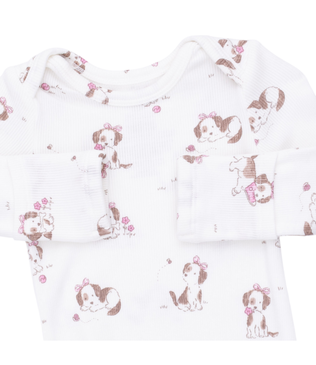 Angel Dear Explorer Puppy Pink - Knotted Gown and Knot Headband Set
