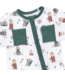 Angel Dear Winter Sports Dogs Green - Convertible Romper