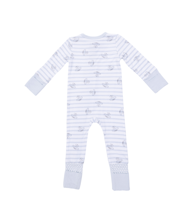 Angel Dear Airplane Stripe - Convertible Romper