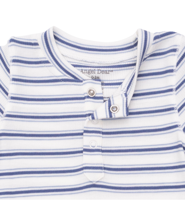 Angel Dear Vintage Stripe Blue - Uni Romper