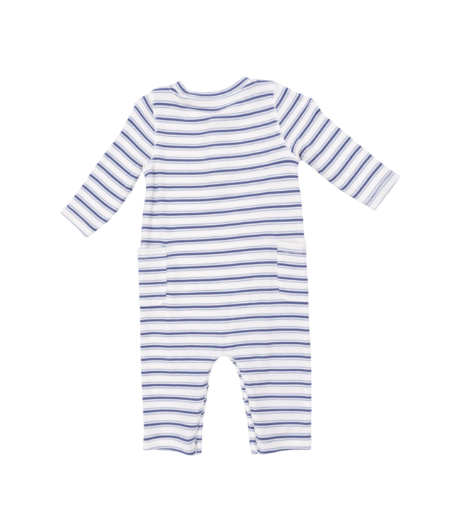 Angel Dear Vintage Stripe Blue - Uni Romper
