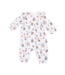 Angel Dear Winter Sports Dogs Pink - Ruffle Sleeve Snap Romper