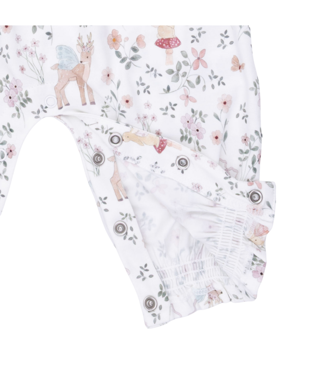 Angel Dear Enchanted Woodland - Smocked Long Sleeve Romper