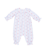 Anna Floral Stripe - Smocked Long Sleeve Romper