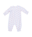 Anna Floral Stripe - Smocked Long Sleeve Romper