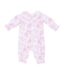 Angel Dear Golf Toile Pink - Smocked Long Sleeve Romper