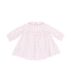 Marnie Rosebud Stripe - Long Sleeve Petal Collar Dress and Bloomer