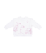 Angel Dear Golf - Drop Sleeve Sweatshirt White and Pink