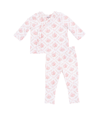 Angel Dear Rose Bow Lattice - Take Me Home Set with Convertible Pant
