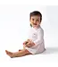 Cheer Pink Micro Stripe - Long Sleeve Tennis Bodysuit Dress