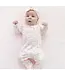Ballet Shoes Ribbon Stripe - Kimono Ruffle Snap Footie