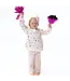 Footballs and Bows - Oversized Sweatshirt and Baby Bells Set